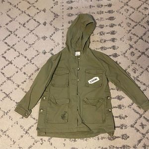 Zara girls size 9 green jacket